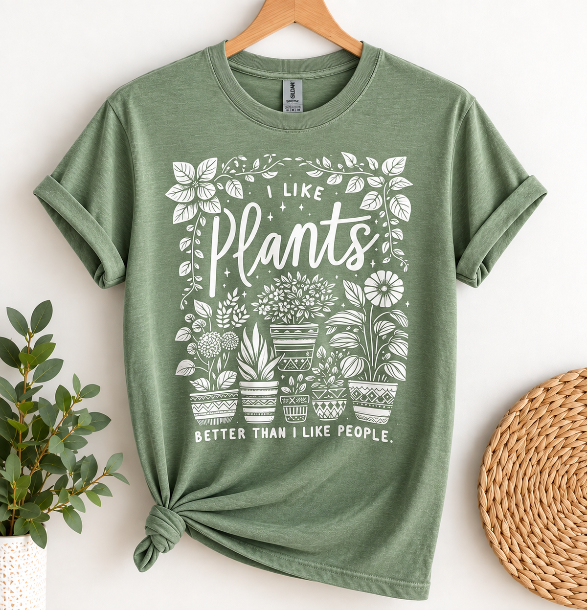 I like plants better than I like people tee