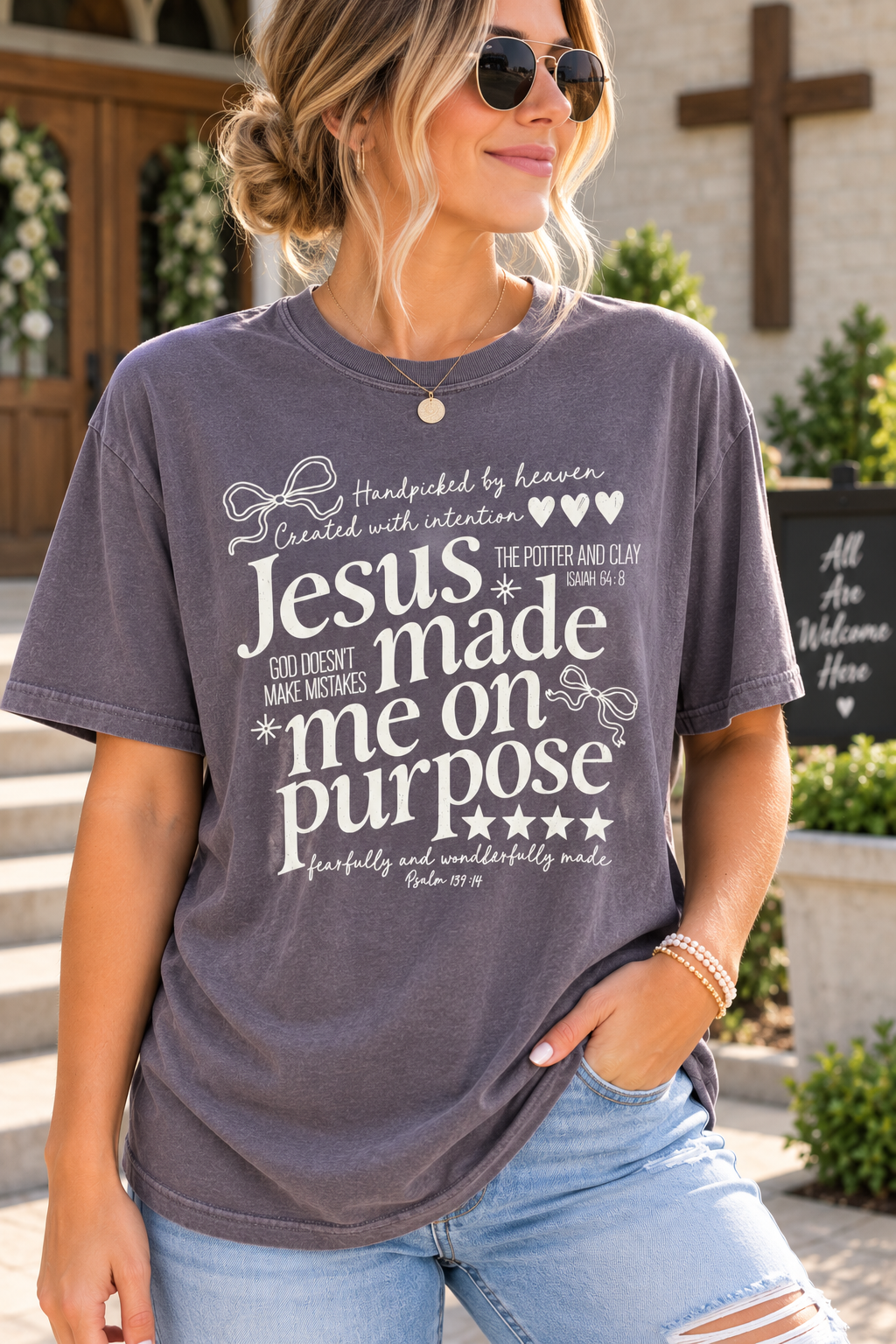 Jesus made me on purpose Tee