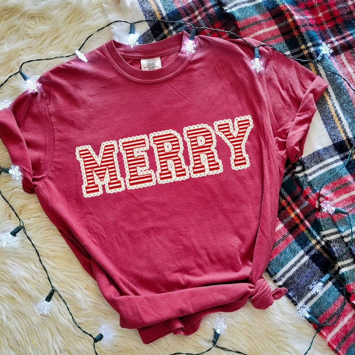 Merry Stripes Tee