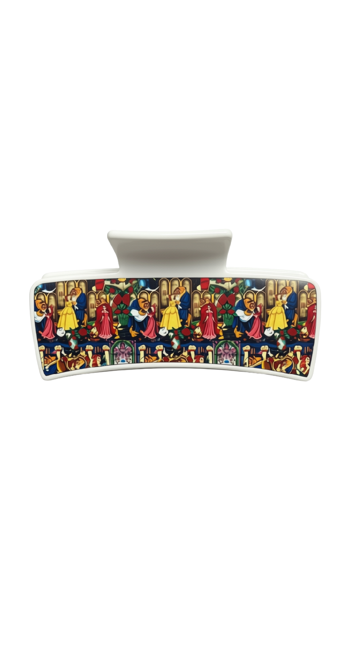 Beauty and the beast hair clip