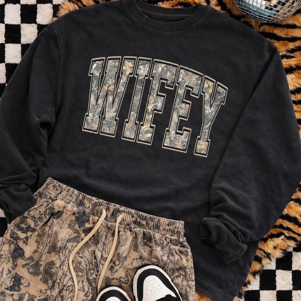 Wifey Camo Crew
